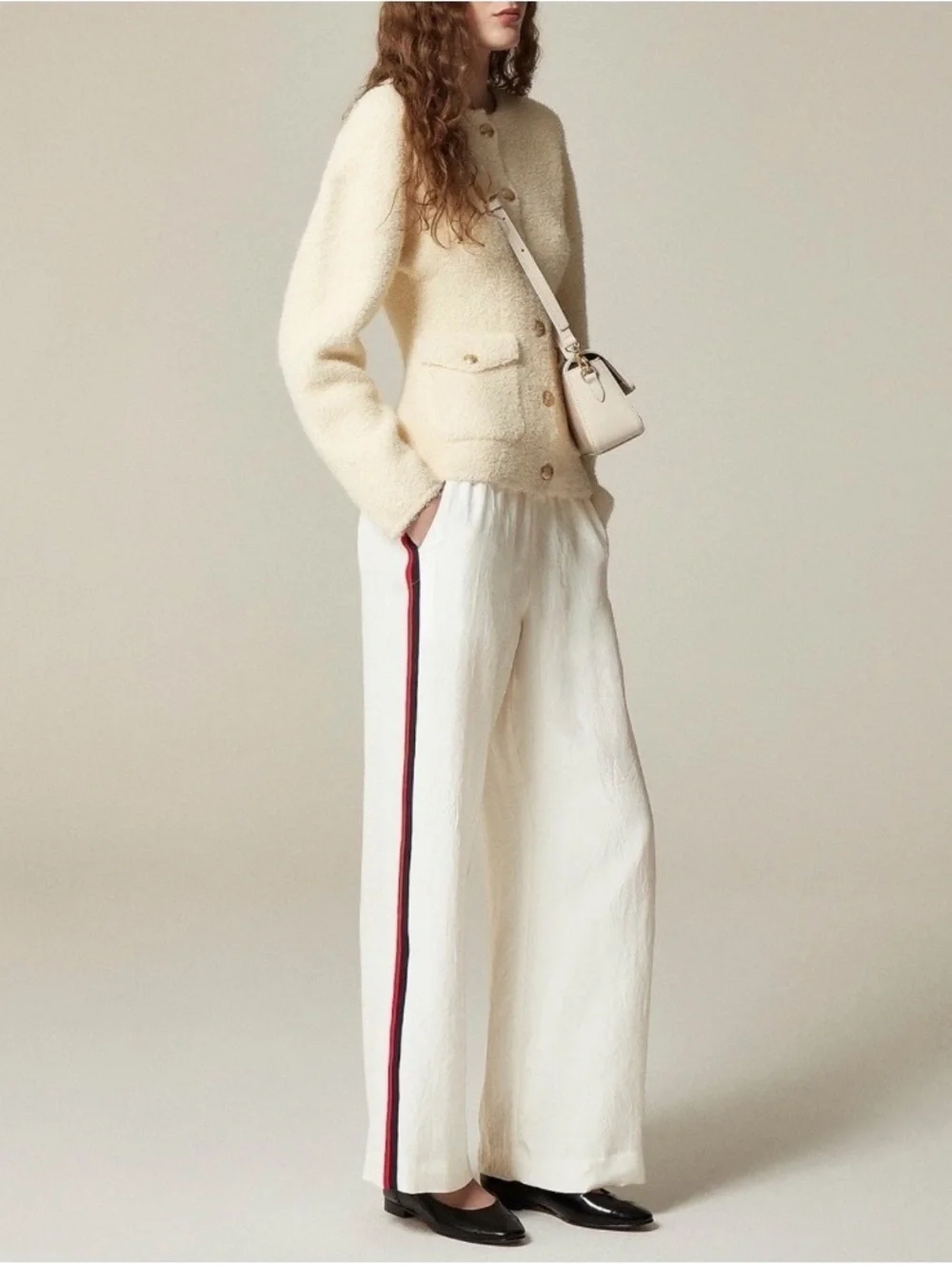 J.Crew Stratus Side Stripe Pant in Textured Satin 6
